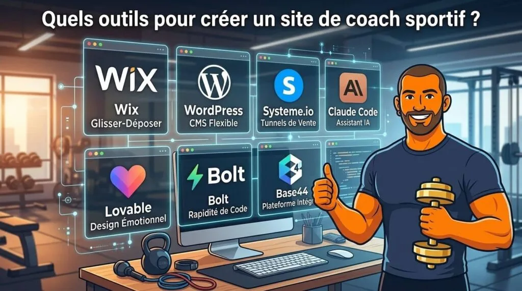 outils pour créer site coach sportif